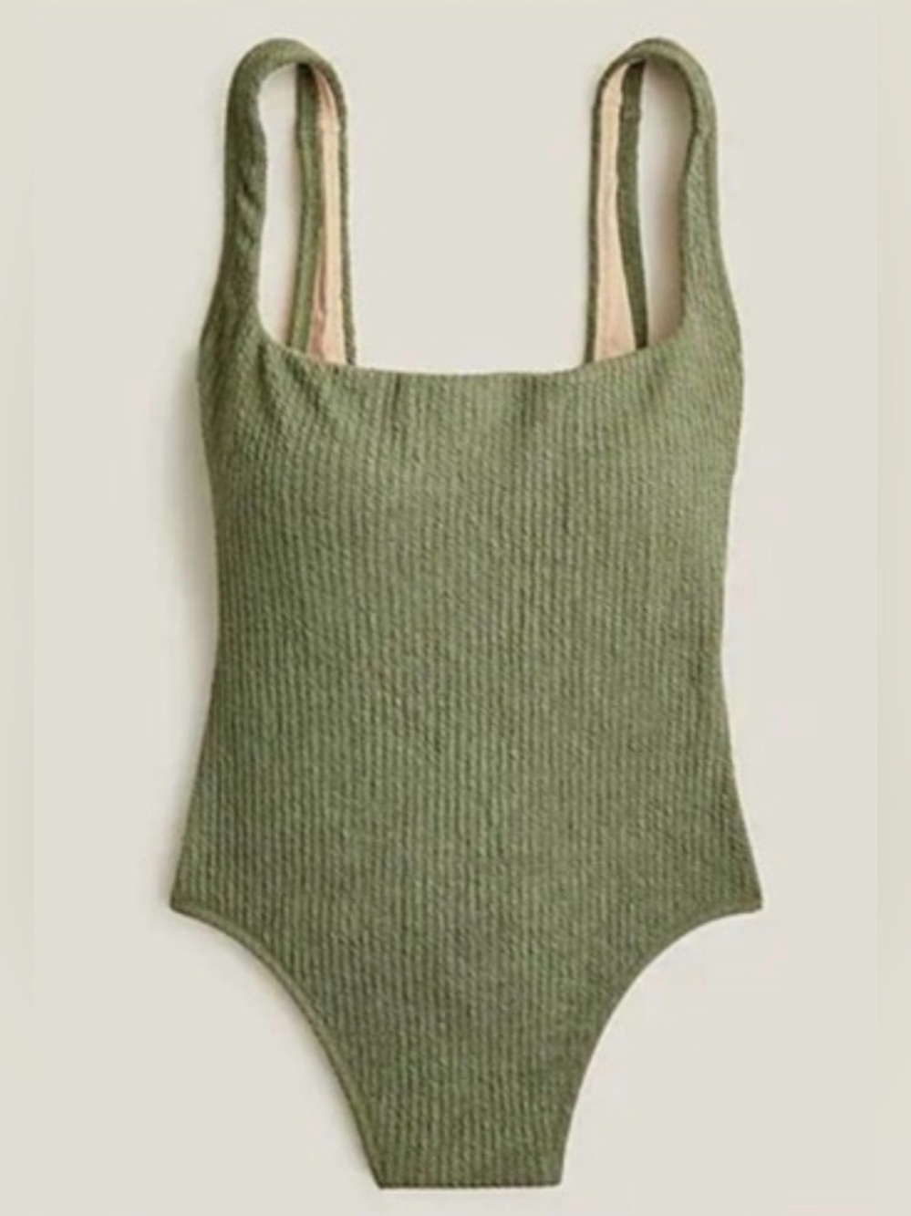 J. Crew Textured Squareneck One Piece Swimsuit NWT
